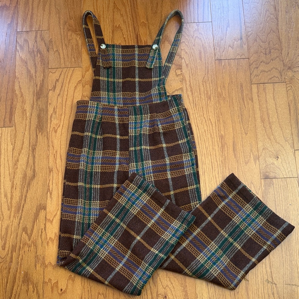 Cider Multicolor Plaid Jumpsuit
